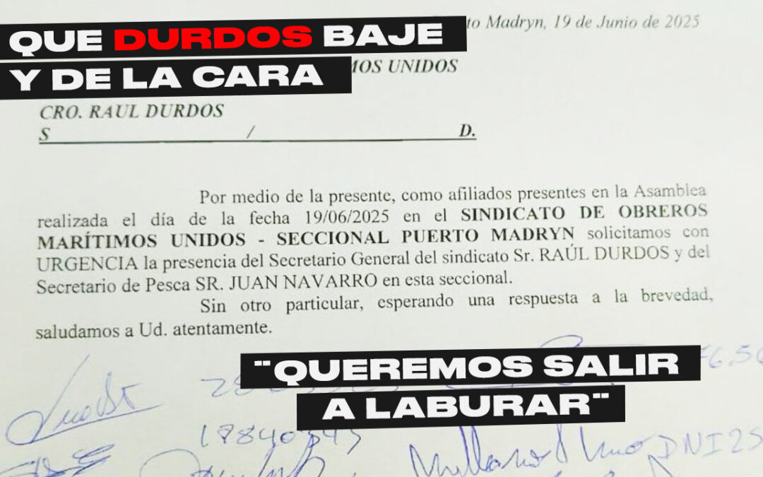 El SOMU dejó varado a los marineros de Madryn: Acusaciones de traición y abandono en el conflicto pesquero