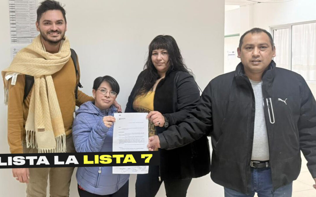 LA LISTA 7 FUE OFICIALIZADA PARA LA ELECCIÓN DEL BARRIO AMAYA