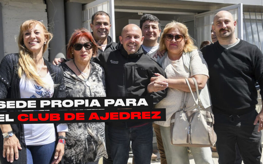 SASTRE INAUGURÓ EL NUEVO ESPACIO EN EL QUE FUNCIONARÁ EL CIRCULO DE AJEDREZ PEONES DEL SUR