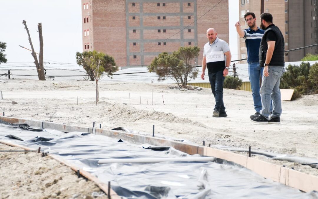 Gustavo Sastre supervisó obras en la «Loma Blanca»