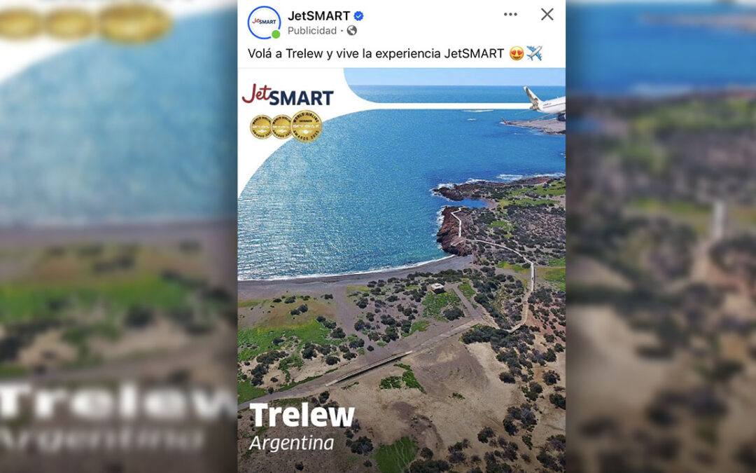TÍPICO DE PORTEÑO: JETSMART PROMOCIONA A TRELEW CON SALIDA AL MAR